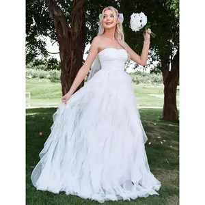 Romantic A-Line Cake Dress, Elegant Bride Gown, Perfect Occasions, Weddings, and Bridal Parties, Knee-Length, Slim-Fitting, Elegance