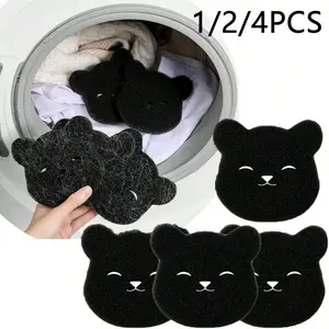 Washing Machine Sticky Hair Adsorption Artifact, Laundry Hair Sticky Sponge For Washing Machine, Pet Hair Remover Laundry Sponge, Hair Removal Tool, Cute Animal Design for Pet Owners, Suitable for Clothes, Furniture, Floors, Washing Machine.