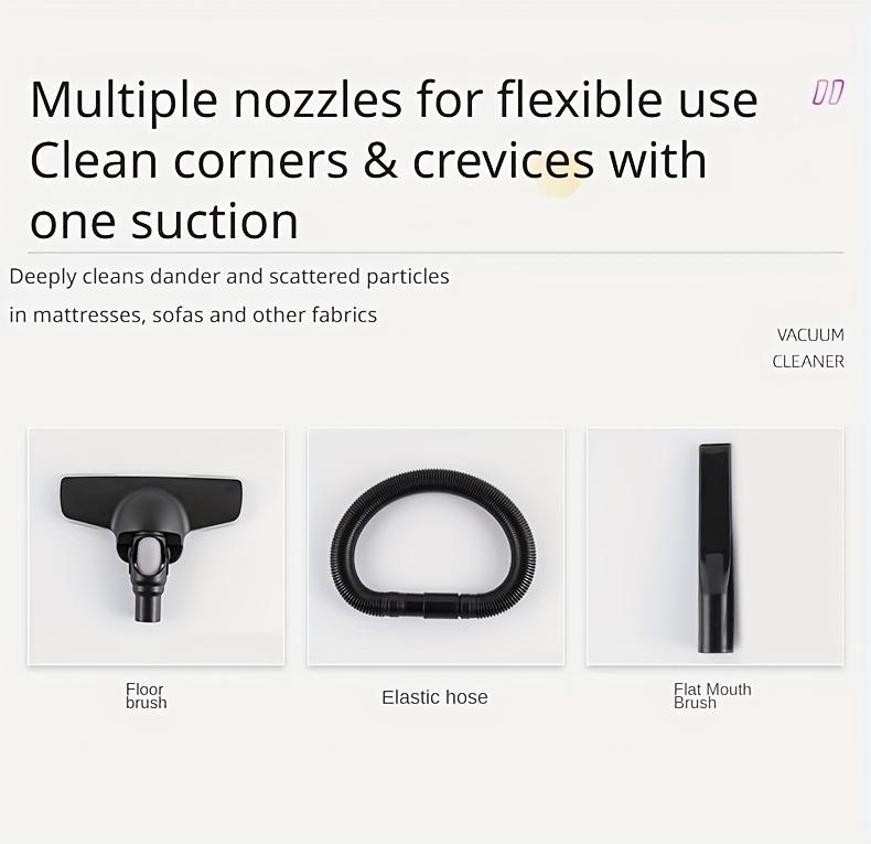 Compact And Lightweight Upright Vacuum Cleaner, Equipped with Multiple Suction Head Attachments, Offering a Powerful Suction of Up to 18000PA, Ideal for Carpets, Hard Surfaces, And Pet Hair