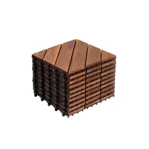 ARCH 10 PCS Interlocking Deck Tiles Diagonal Pattern 12x12 Acacia Wood Patio Flooring Waterproof All-Weather Outdoor Decking for Garden Pool Balcony Porch Easy Install DIY, Home Furniture and Household Product Search Terms for US Online Shopping