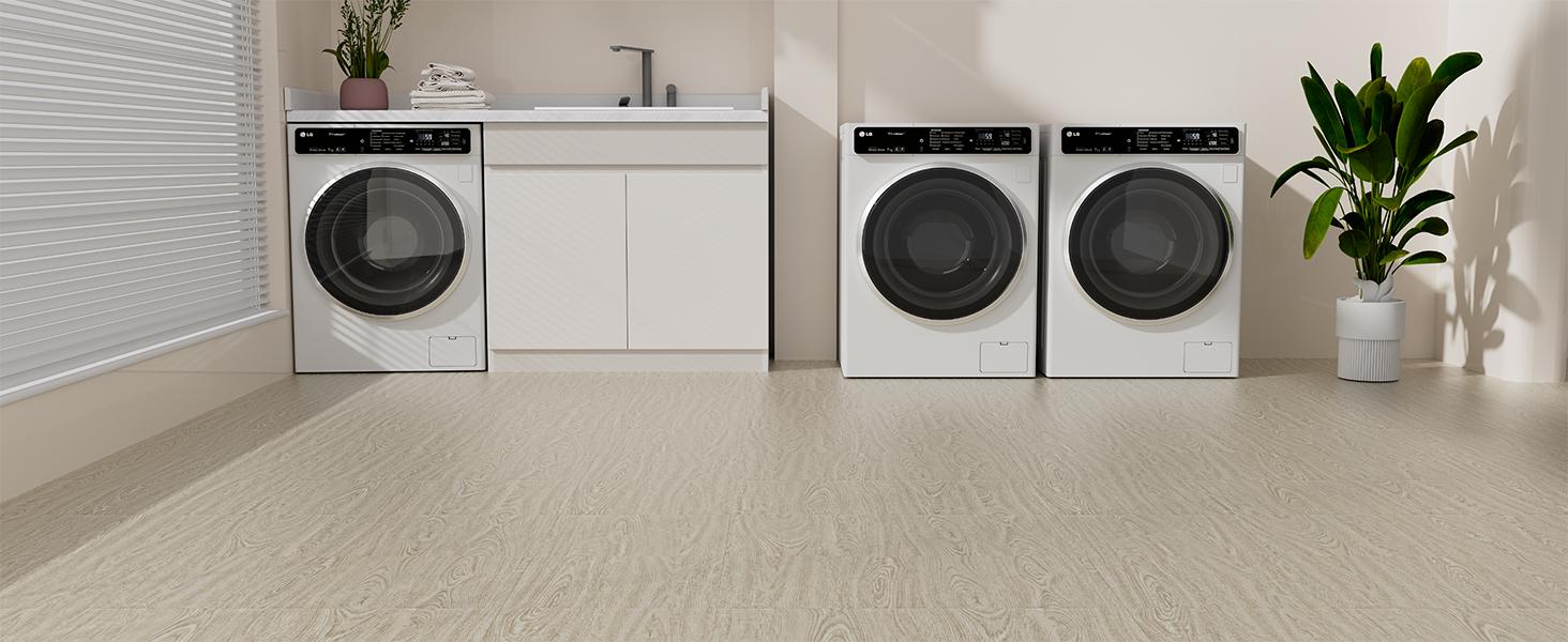 Peel and Stick Tile, 20 Pcs 12" x 12" Waterproof Wood Grain Luxury Vinyl Plank Flooring, Easy DIY Self Vinyl for,, Living Room, Light Brown