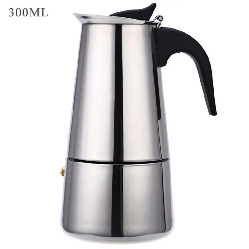 1 count Stainless Steel Coffee Pot, Mocha Espresso Latte Percolator Stove Coffee Maker Pot Percolator Drink Tool
