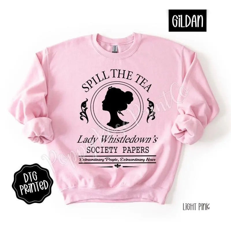 Spill The Tea Sweatshirt, Trendy Women's Crewneck