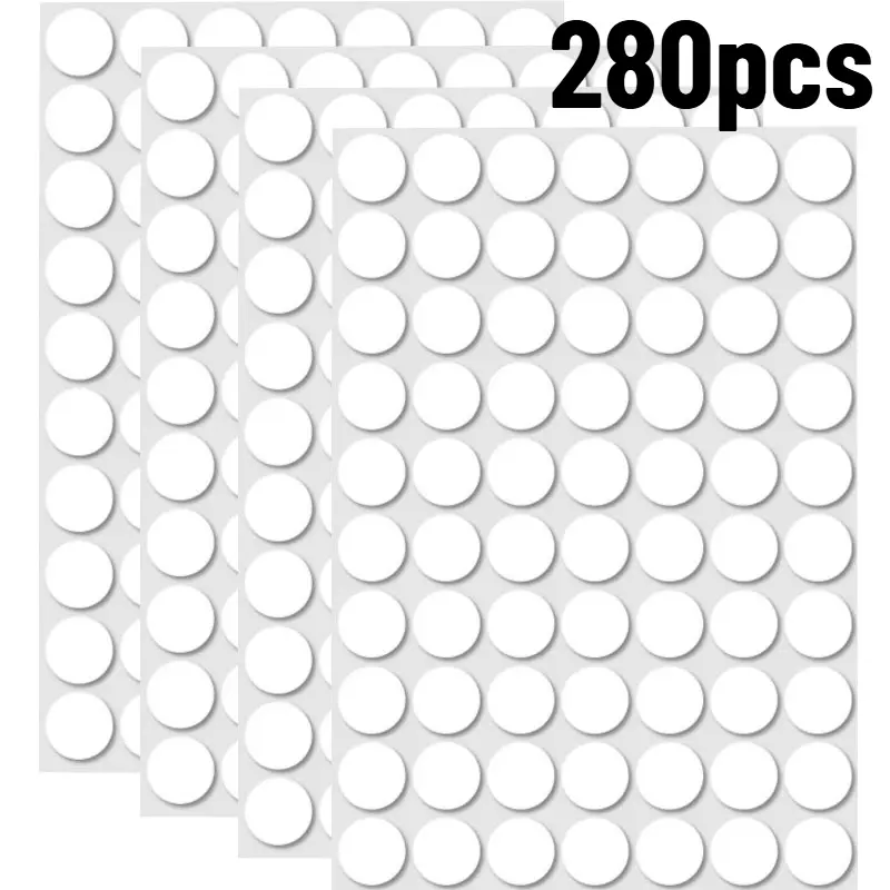280pcs Balloon Adhesive Dots, Diameter 1cm, Attaching Balloons To Ceiling or Wall Stickers Birthday Party Wedding Decorations Party Supplies, Halloween Decor, Christmas Decor