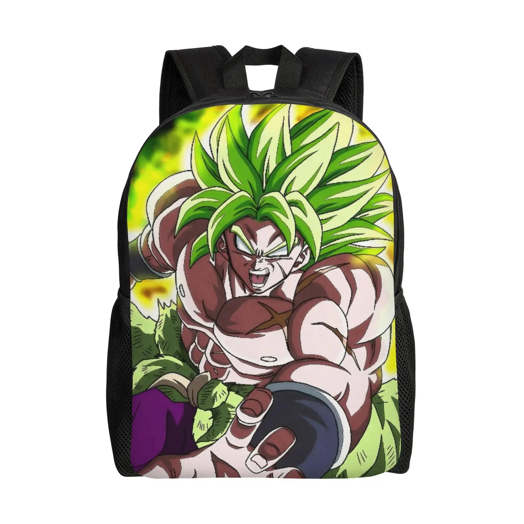 Broly Super Saiyan Synthetic Stylish Daypack for Men - Student Backpack, Casual Canvas Bag for School, College Use