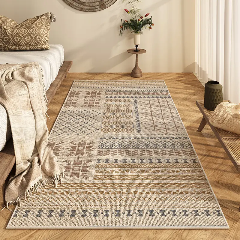 40×120cm/1.31’× 3.94‘Bedside Rug, Wear-resistant Anti-slip Long Floor Mat for Living Room, Easy Care Runner Carpet for Bedroom