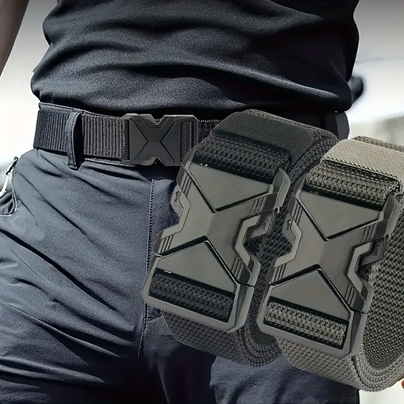 Canvas Belt Men's Tactical Belt Casual Jeans Belt Training Sports Belt