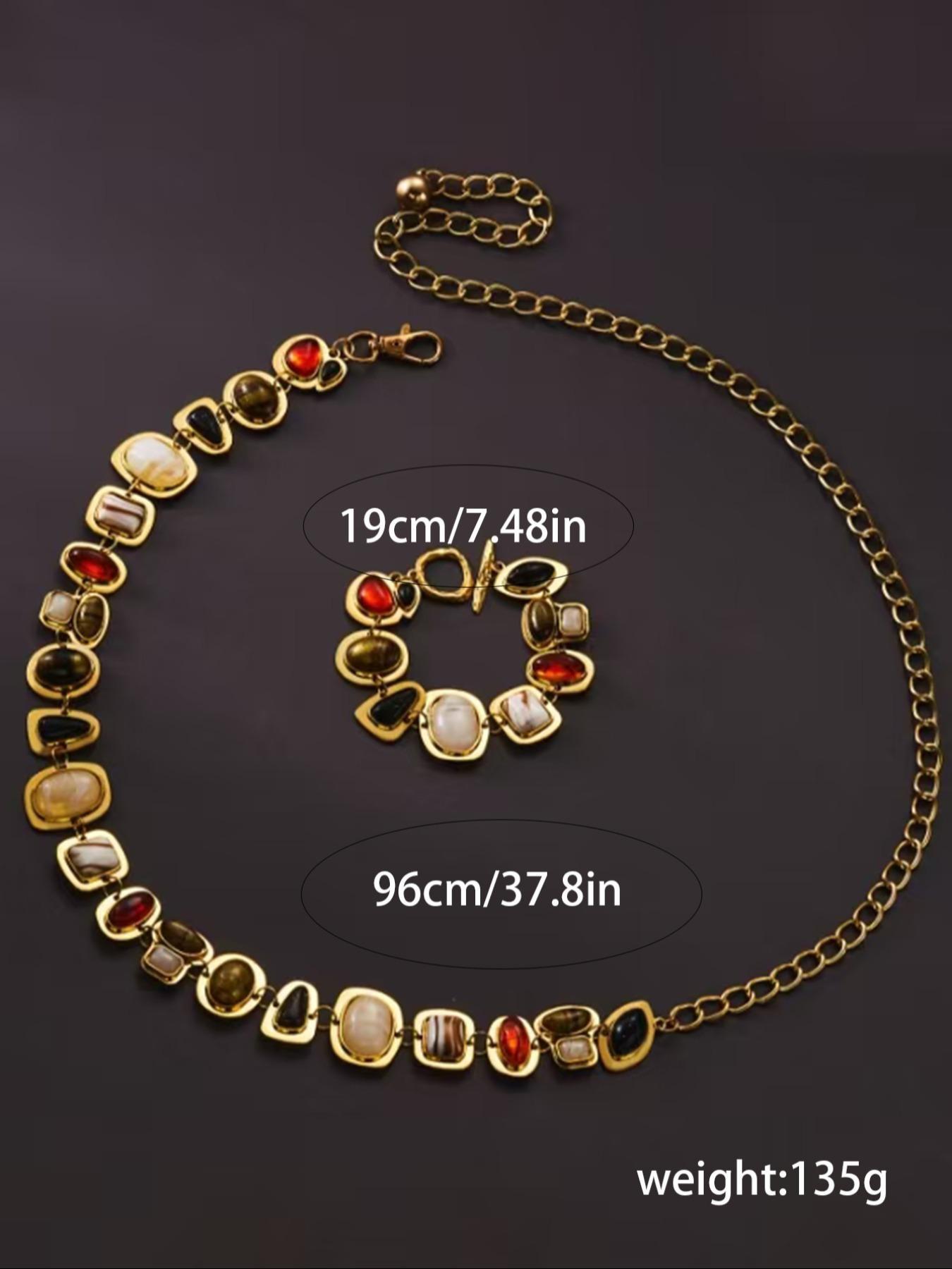 Vintage Style Body Chain, Fashionable Body Jewelry for Women & Girls, Trendy All-match & Exquisite Jewelry for Birthday Gift, Waistbeads
