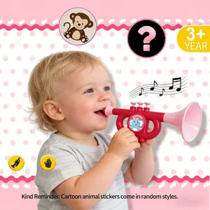 Musical Toy Trumpet Horn Instrument, 3-6 Years Old, Early Education Sound Simulation, Grip Training, Unisex Birthday Gift
