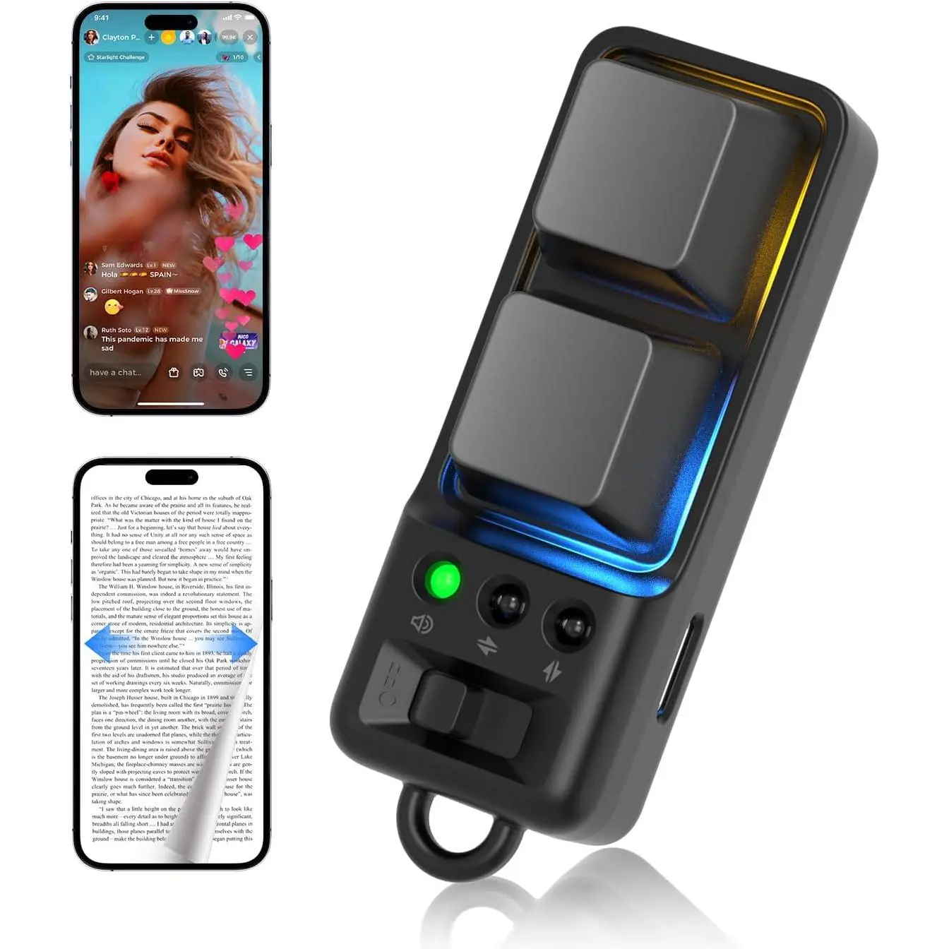 Scrolling Remote Control for ,  Remote Page Turner for Kindle APP