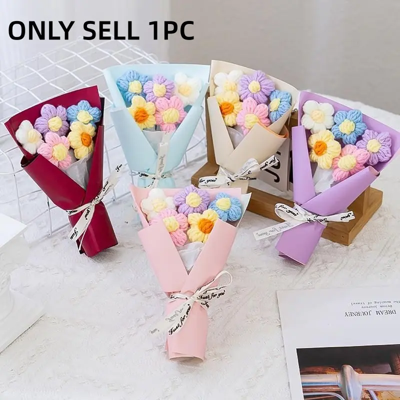 Artificial Paper Flower Bouquet | 1pc Colorful Small Fake Flowers | No Maintenance Hanging & Table Centerpiece | Christmas Mother’s Day Gift