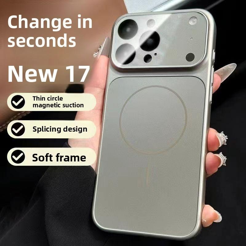 Instantly Transform into 17 Large Window Compatible with iPhone 16 Pro Max Phone Case Apple 17 Matte Anti-drop with Lens Protector 15