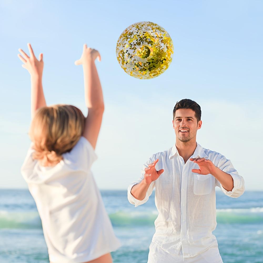 Inflatable beach balls, pool party water sports, swimming accessories.