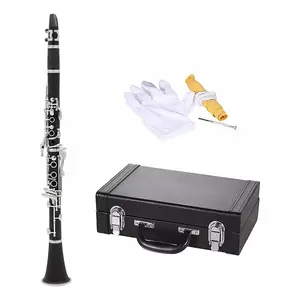 Slade German Style G Flute, Resin Body, 17 Keys, Includes Cloth Box and Accessories, Perfect for Music Lovers