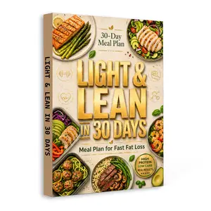 Health & Wellness Book, 30-Day Weight Loss Meal Plan, Fat Loss Diet Guide, Healthy Eating & Slim Body