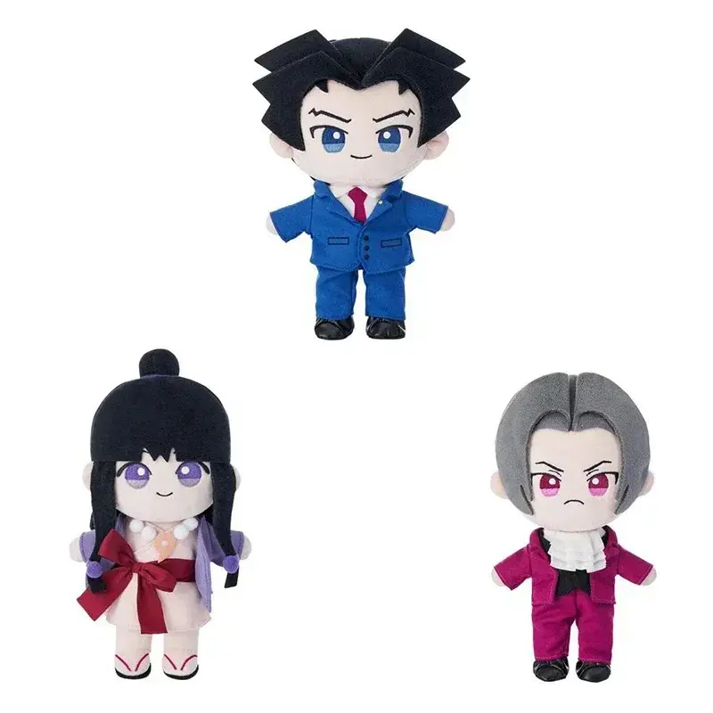 1pc 25cm Japanese Anime Ace Attorney Phoenix Wright Miles Edgeworth Stuffed Doll, Soft Retail Toy for Children, Dropshipping and Wholesale Gift (Picture-Matched, Xmas/Birthday Suitable)