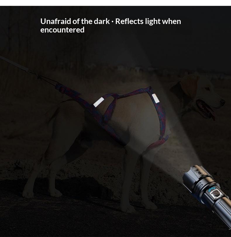 No-Pull Dog Skijoring Harness, Heavy Duty Reflective Dog Weight Pulling Harness for Canicross, Bikejoring, Skiing, Training, Walking, Adjustable Padded Dog Sled Harness for Medium Large Dogs