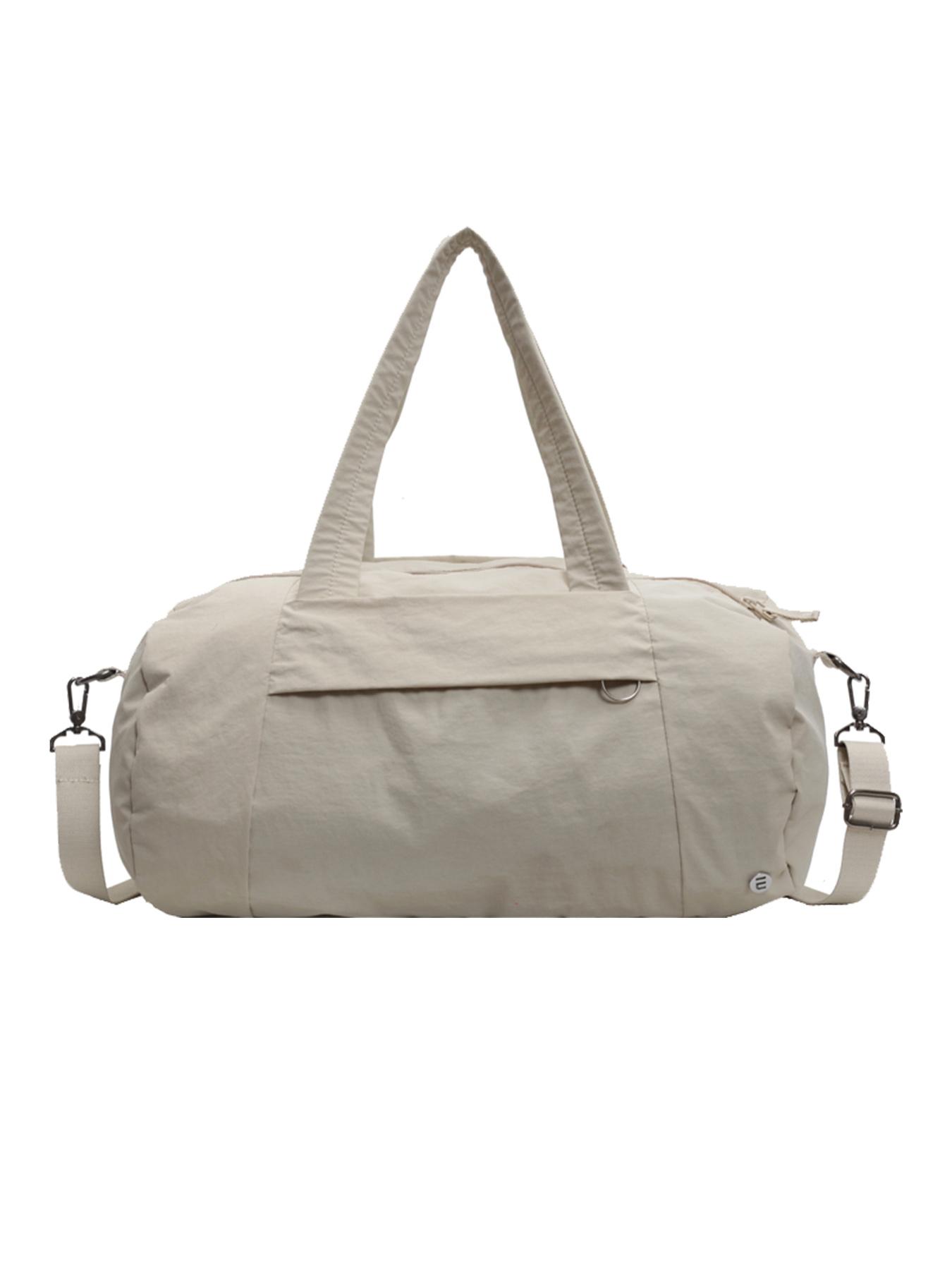 Women's large capacity fitness bag, gym bag, sports style, can be carried on one shoulder, casual commuter bag, light and practical, yoga bag, suitable for short trips, business trips, sports and fitness