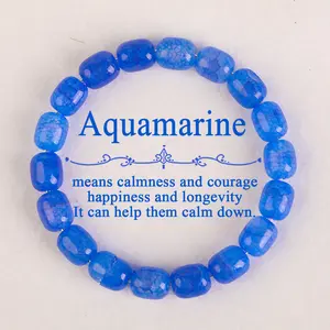 GADASLUY Aquamarine Bracelet, a Fashionable Ocean-Style Bracelet, Suitable for Vacation Wear, a Confident Bracelet That Attracts Luck, Suitable for Daily Wear, Unisex, And an Ideal Gift for Family And Friends
