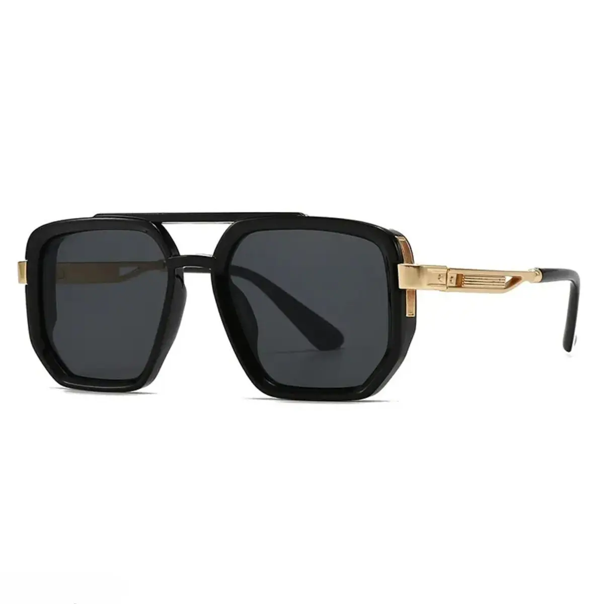 Unisex Classic Aviator Sunglasses with Gold-Tone Double Bridge, Lightweight Gradient Lenses for Daily Wear and Glare Reduction, Daily Use