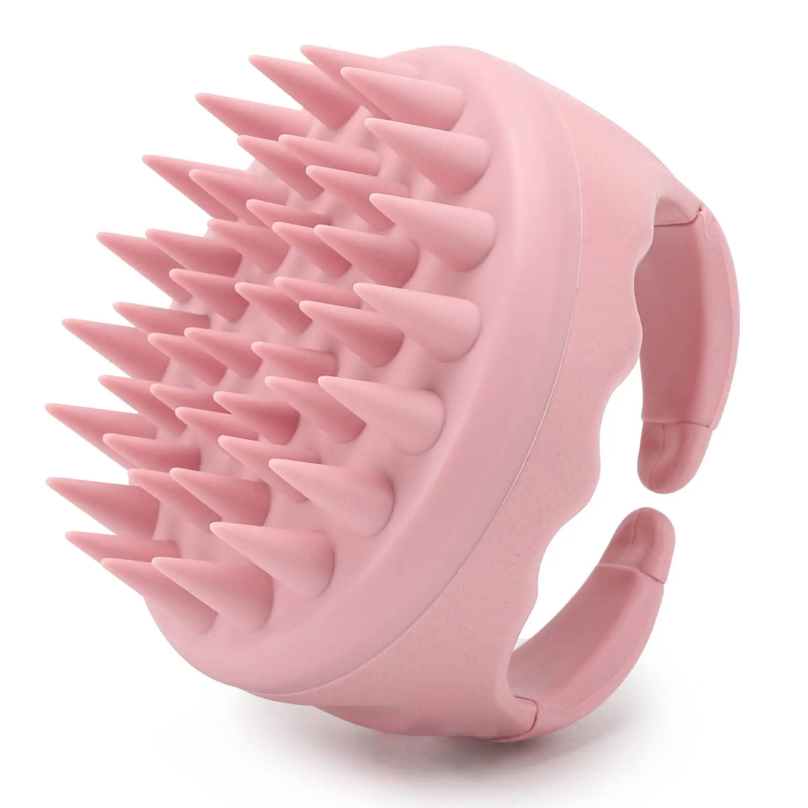1/2pcs Silicone Scalp Massager Shampoo Brush, Flat-Head Hair Scrubber, Wet & Dry Use, Pain-Free Cleaning & Massage, Anti-Tangle, Ergonomic Grip