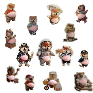 14pcs Car Stickers Box, 3D Anti-Collision Decals, Creative Fun Cute Car Sticker Set, Automotive Decorative Stickers for Vehicles