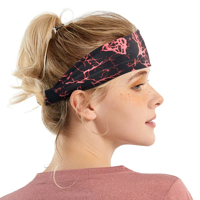 Sports and fitness sweat-absorbing headband, running forehead protector, headband, hairband, badminton headband for men and women, spring and summer sports headband