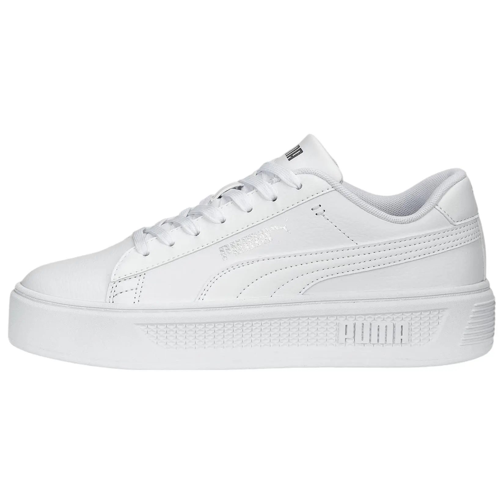 Puma Wmns Smash Platform v3 'White Silver' 390758-01