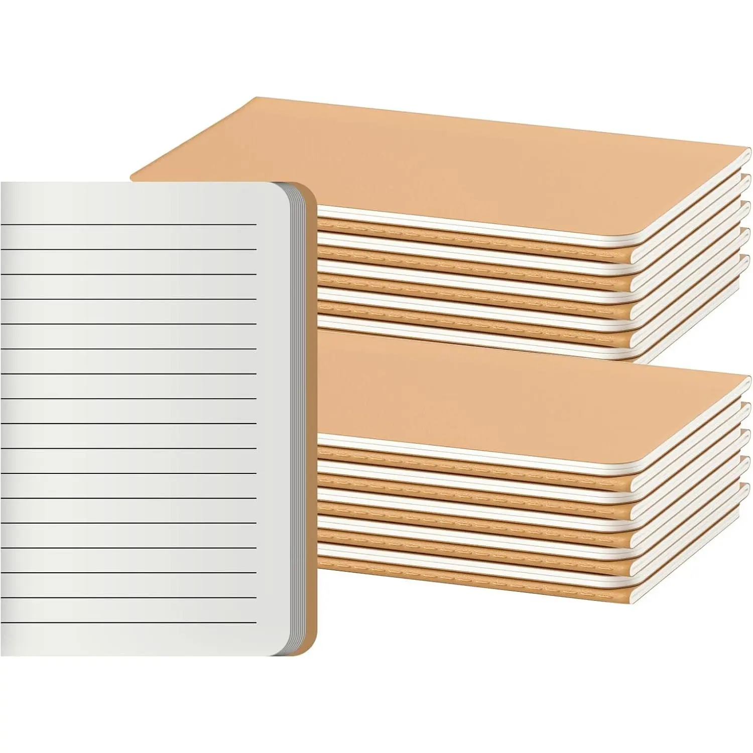 20 Pack Dot Grid Small Pocket Notebook Journals Bulk with Thick Dotted Paper, 60 Pages, 5.5x3.5 inch, A6 Size,  Cover, Diary Writing Sketchbook Subject Notebooks Planner