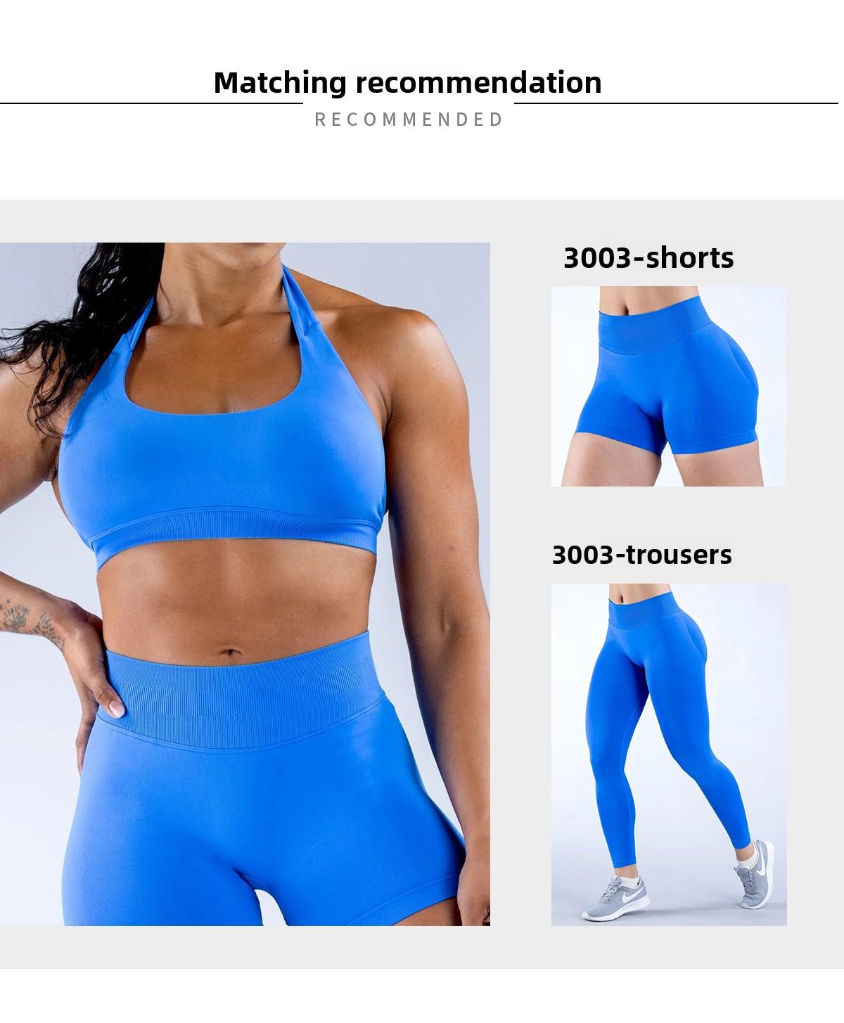 Seamless High Stretch Halter Sports Bra, Ultra Soft Matte Nylon Backless Criss Cross Workout Bra for Yoga Fitness