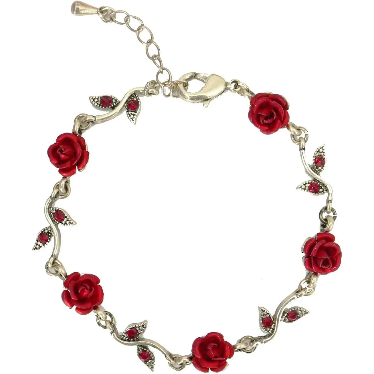 Women's Dainty Titanium Alloy Rose Head Bangle - 1-Piece Vintage Floral Motif Costume Jewelry for Casual Wear, Rose Head Bracelets & Bangles