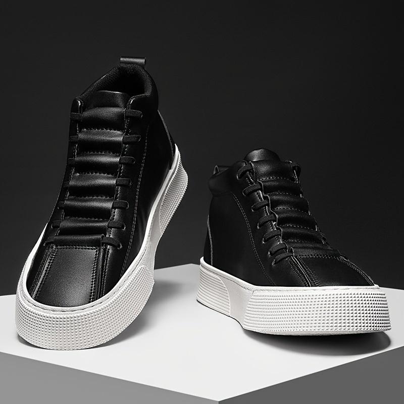 [Durable | Comfortable] Durable Comfortable Men's Ankle Boots |   Non-Slip Lace-Up Soft-Sole Sneakers for Outdoor Daily Wear