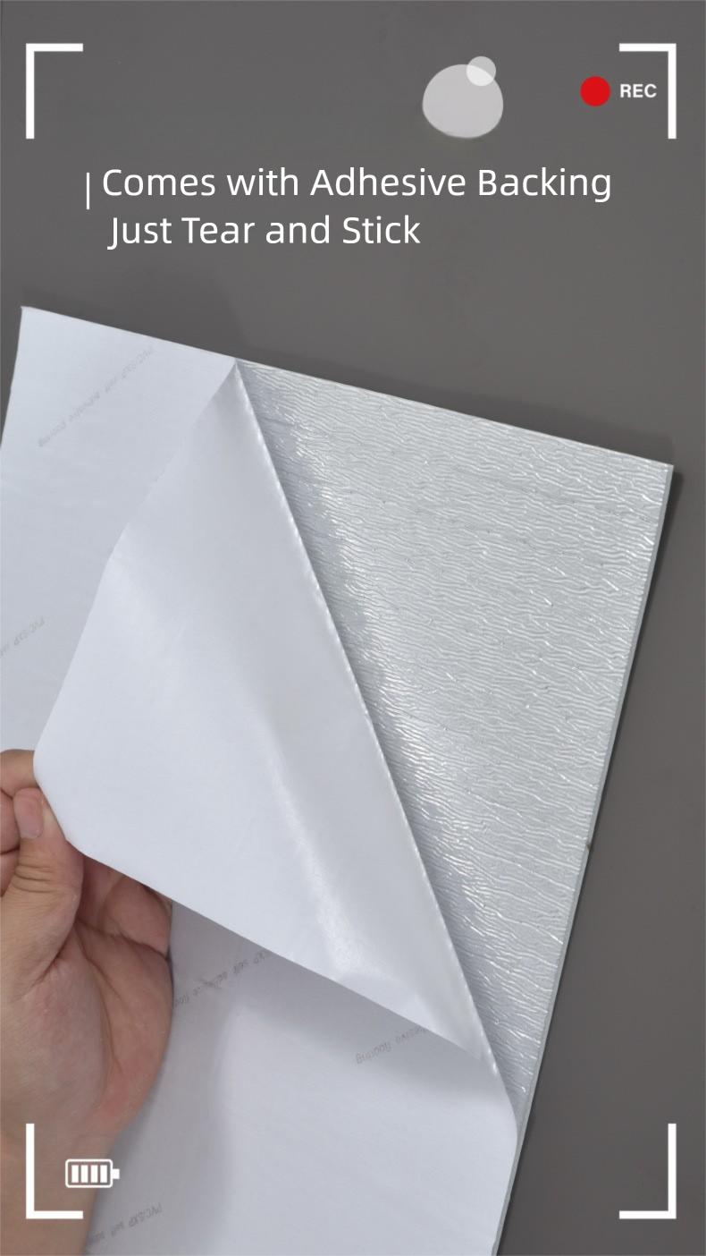 20/40 Pack Matte Marble Pattern Wall Panel Sticker Set - Self-Adhesive PVC Panels Waterproof Peel & Stick for Kitchen Bathroom Living Room Home Office Dorm Decor Decorative Wallpaper Modern Decorative Wallpaper