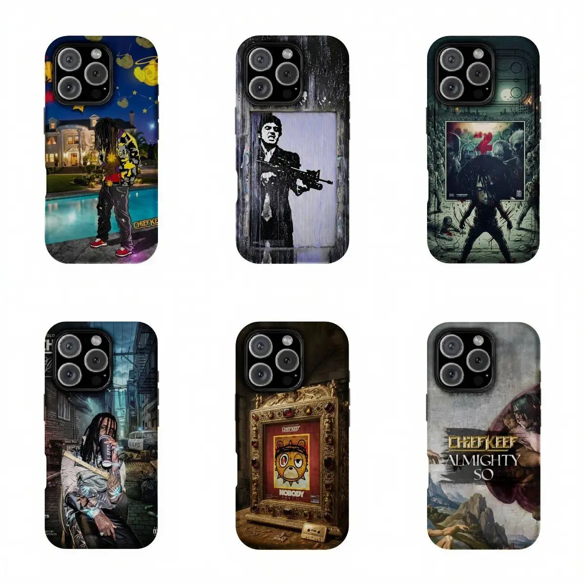 Chief Keef Hip-Hop Collage Case | Lead Never Follow Leaders – Suitable for iPhone 17-11 Pro Max/Plus and  Samsung Galaxy S23-25
