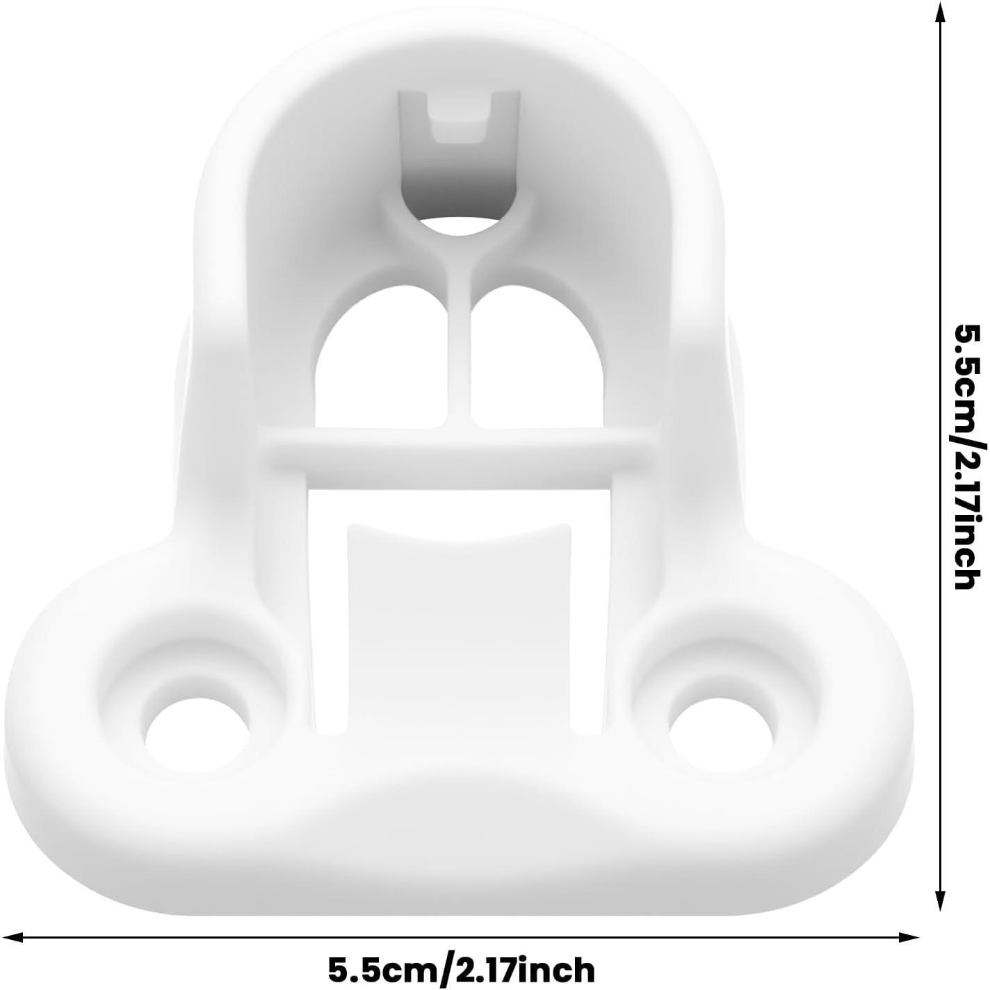 4 Pack White Replacement Brackets Closet Replacement Brackets Kit Rail Holders Compatible with IKEA Pax Komplement Closet System