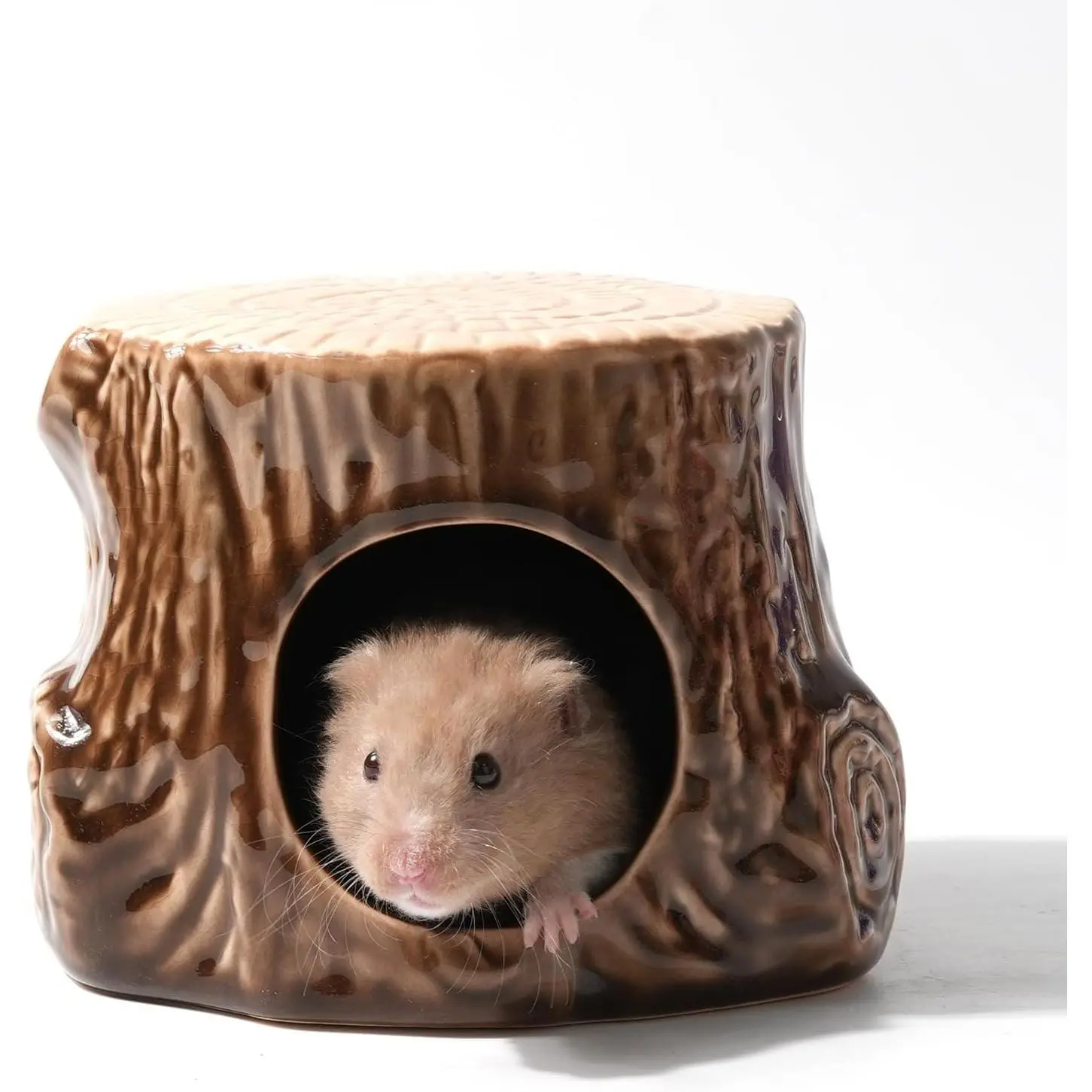 Ceramic Hamster Hideout House Habitat Cool All Season Bed Decor for Syrian Hamster Gerbil Mice Guinea Pig