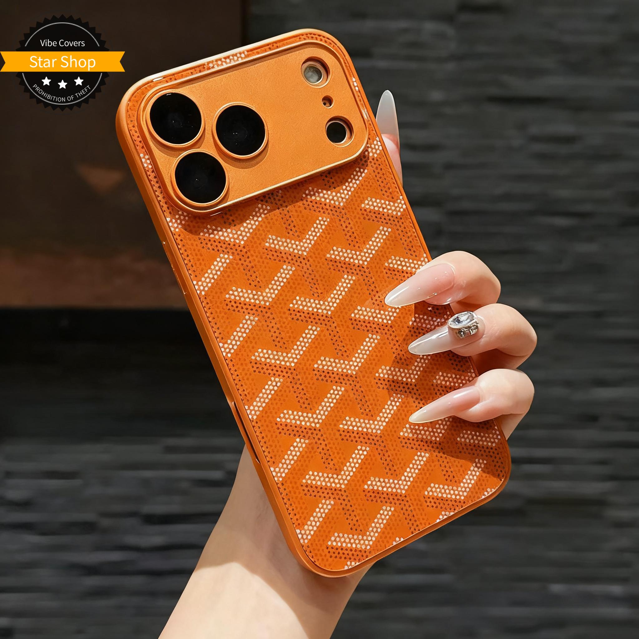 Trendy Full Coverage with Lens Protector IP 17 Pro Max Glass Back Panel 16 Pro Phone Case 15 Light Luxury/14/13 Acrylic Crystal Clear Protective Casing