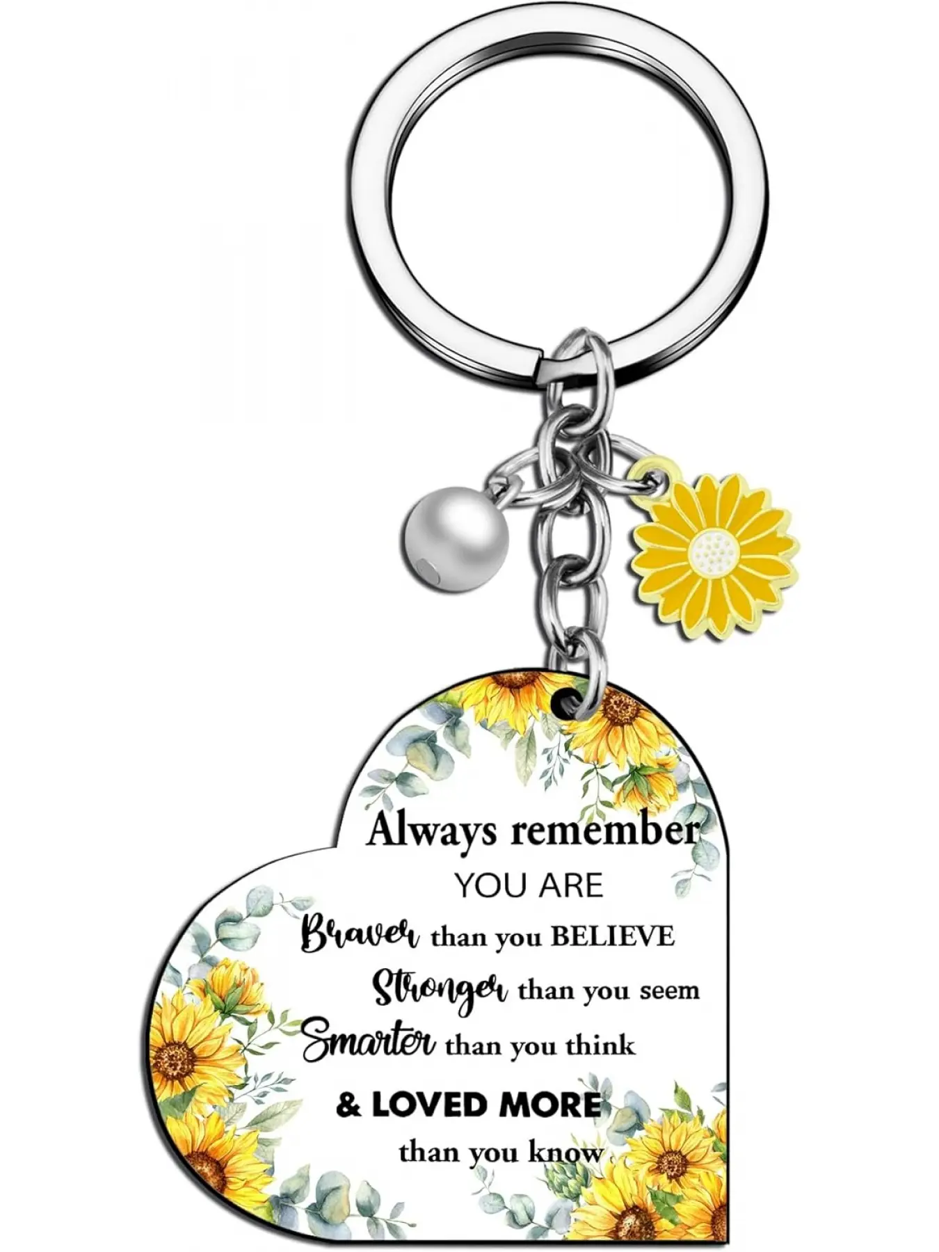 Sunflower Keychain Sunflower Gifts For Women Inspirational Gifts For Female Sunflowers Gift For Best Friend Sunflowers Stuff Encouragement Gift Sunflower Keychain For Adults Women Aesthetic Keychain