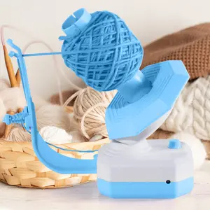Yarn Winder Electric Yarn Ball Winder USB Plug In Automatic Yarn Spinner Non Slip Base Cake Dispenser Electric Spooler for Knitting Enthusiast