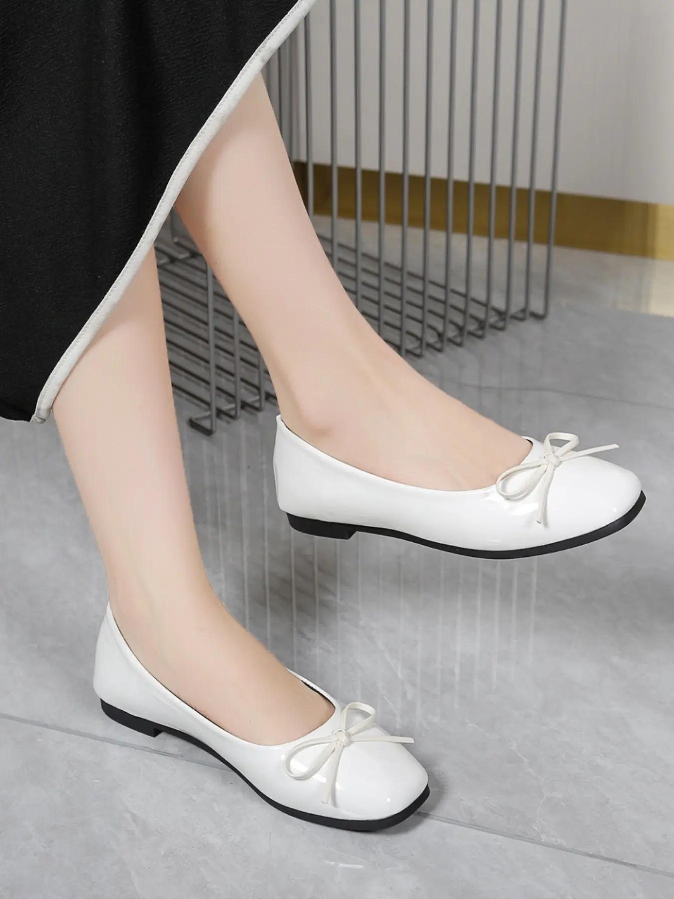 Ballet Flat Shoes for Women, Flat Sole, Fashionable and Comfortable Daily Wear, Elegant Plain Design, Perfect for Casual Occasions