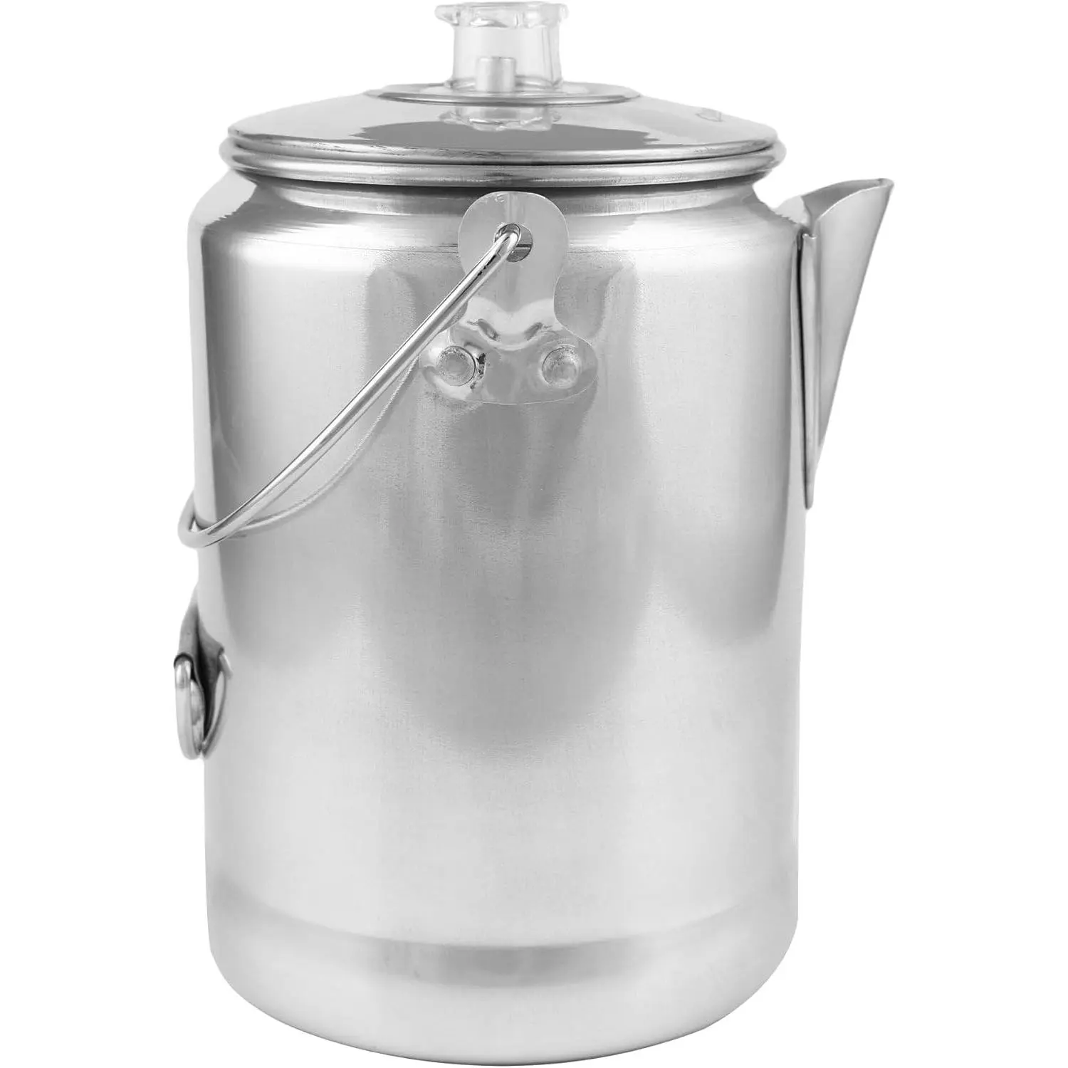 Aluminum Coffee Pot, 9-Cup Percolator for Camping, Lightweight Stovetop Coffee Maker, Durable and Portable Outdoor Brew Gear