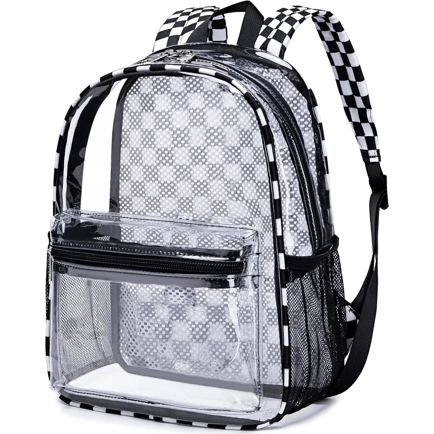 Clear Mini Backpack for Stadium Events 12x12x6 Small Transparent Backpacks Plastic See Through Clear Bag for Concerts Work Festival  Travel