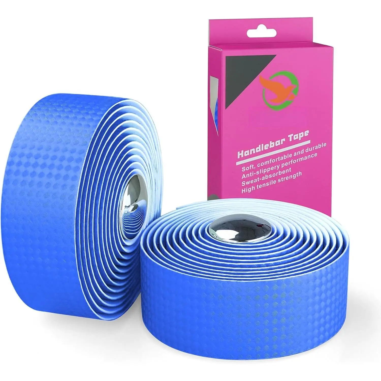 Carbon Fiber PU Leather Road  Handlebar Tape Bar Tapes - 2 count Per Set