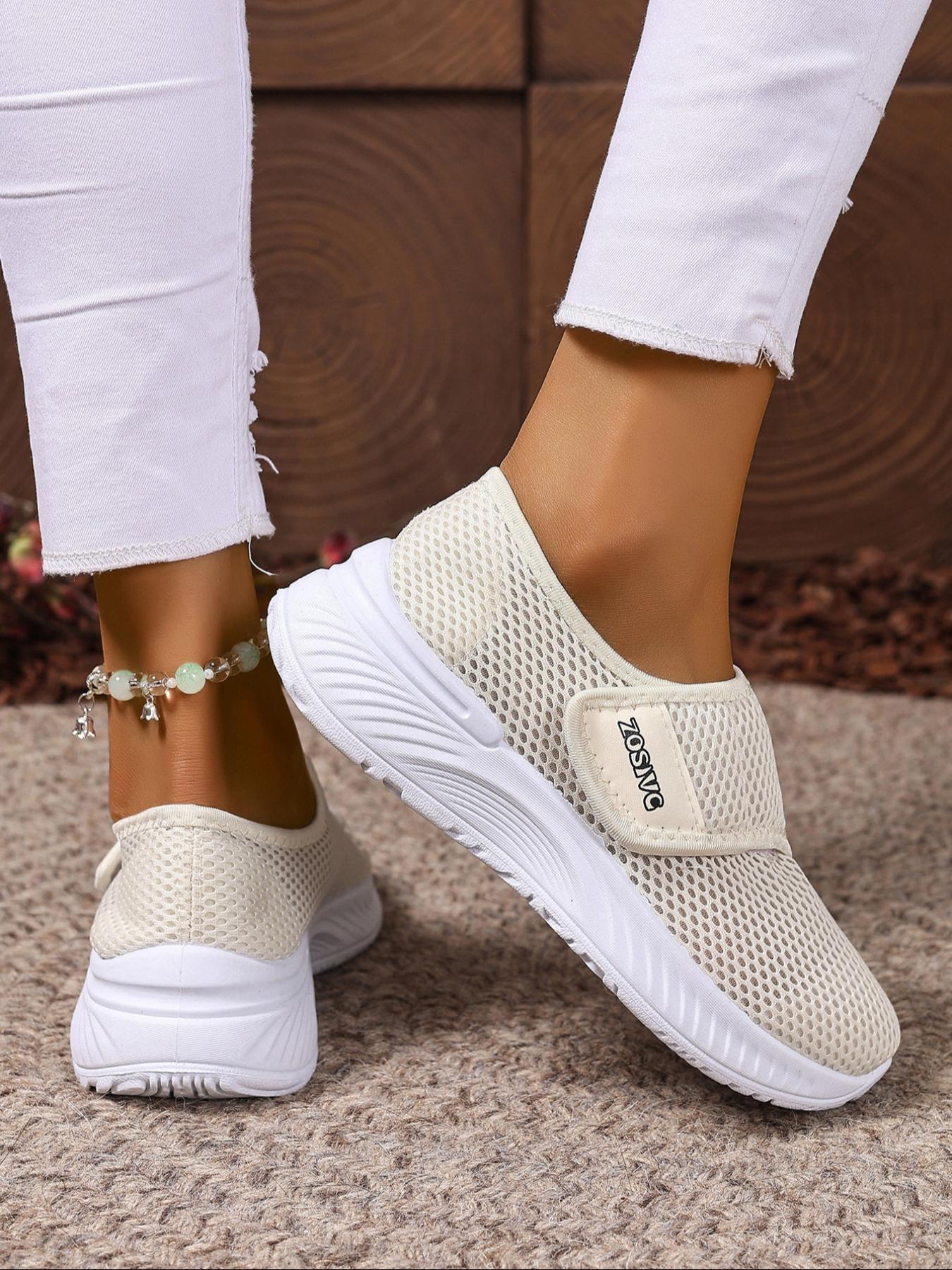 Women's Mesh Breathable Lightweight Sneakers, Casual Comfortable Sports Running Shoes, All-match Basic Shoes for Daily Wear