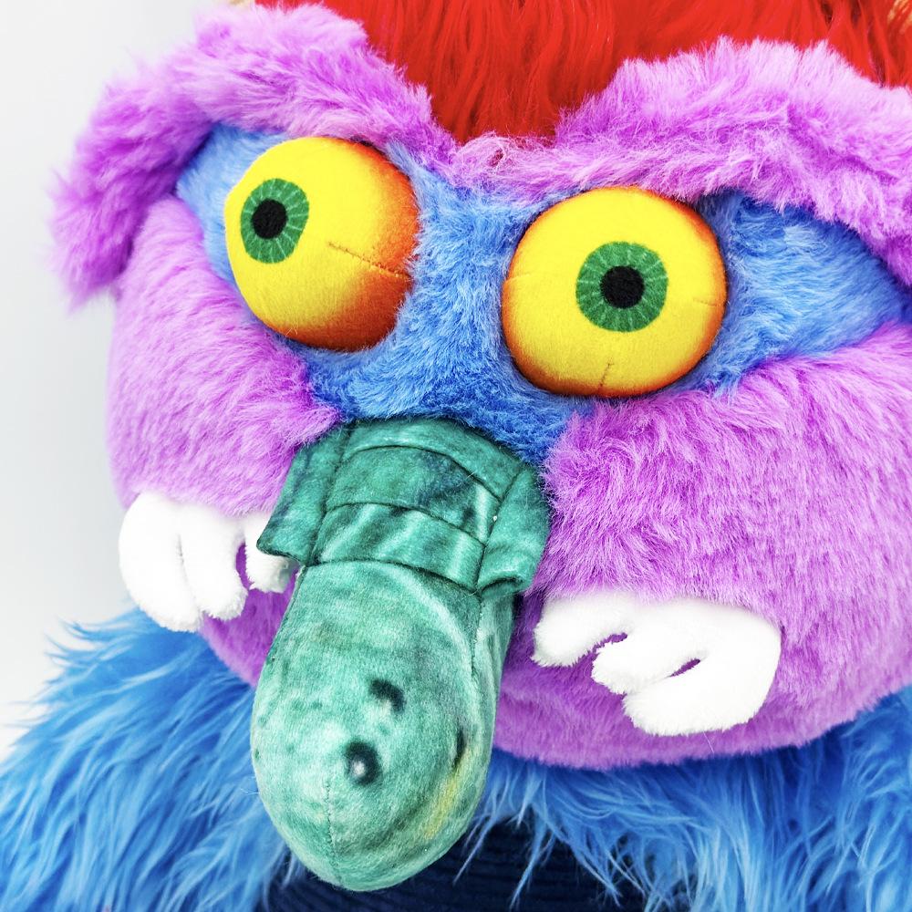 My Pet Monster 80s Retro Plush Toy - 31cm Large Stuffed Animal for Nostalgic Gifts & Halloween Christmas