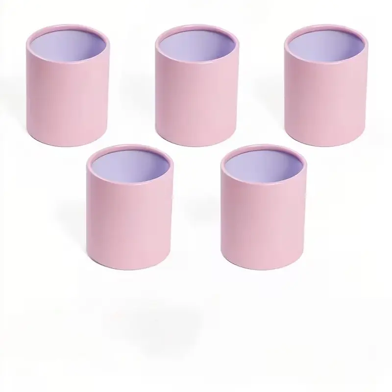 6 small trumpet-shaped single-flower gift box - pink round floral wrapping box, suitable for Valentine's Day, weddings, birthdays, home décor and flower arrangements, bouquet gift box, Valentine's Day gift box.