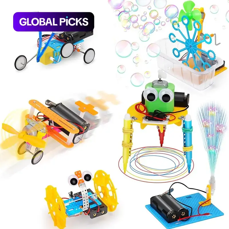 6-in-1 Robot Building Science Kit for Boys Girls, DIY Robotics Engineering Projects, Educational Toys, Birthday Christmas Gifts for Kids #GLOBAL PICKS