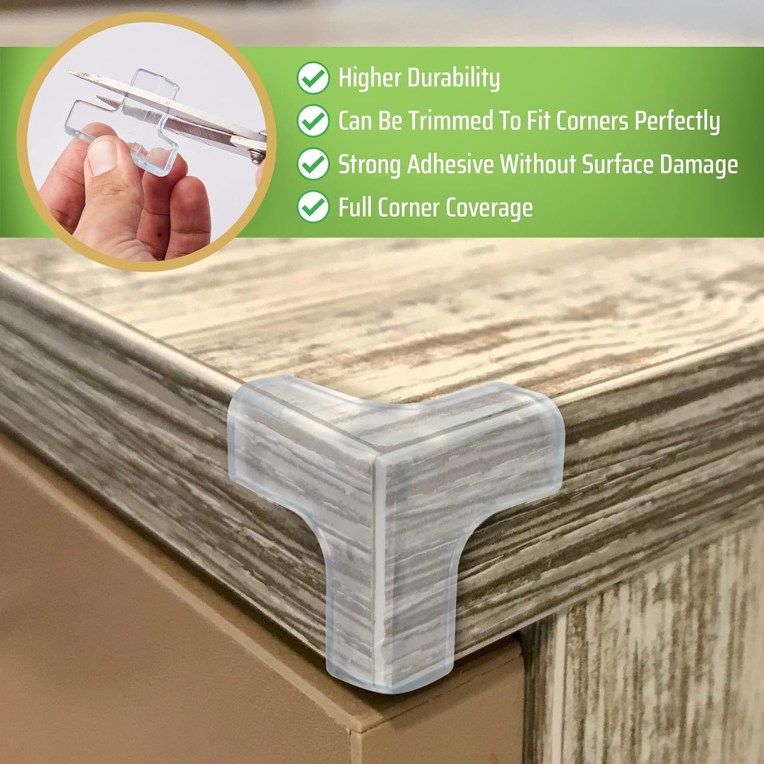 Clear Anti-collision Furniture Corner Protector, Transparent Soft Anti-collision Furniture Corner Protector, Universal Furniture Corner Protector for Home Office