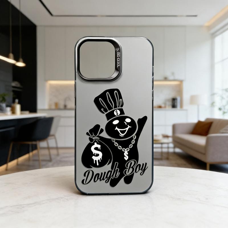 Dough Boy Aesthetic Pattern Casing For iphone 16 15 14 13 12 11 X XS SE23 PRO PLUS MAX 2020 2022 SAMSUNG GALAXY S22 S23 S24 FE ULTRA PLUS Hard TPU PET PC Black Silver Gift Shockproof Protection Aesthetic Anti-Drop Protective Protector Phone Cases Shell Co