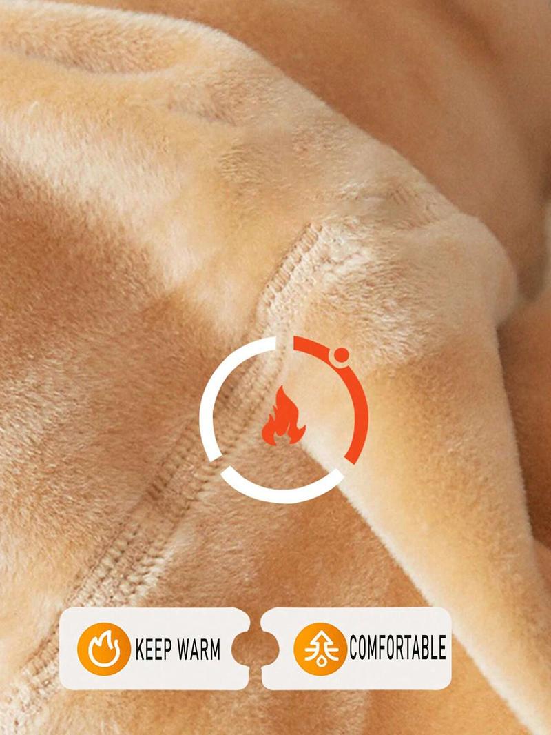 Women's Thermal Lined Solid Tights, Casual Comfy High Stretch Warm Tights for Daily Wear, Ladies Tights for Fall & Winter